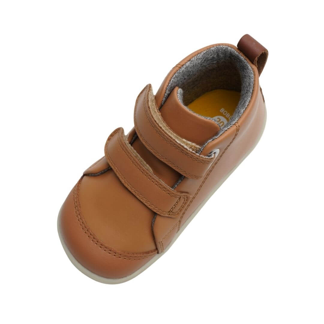 Caramel Hi Court Step Up Sneaker from Bobux
