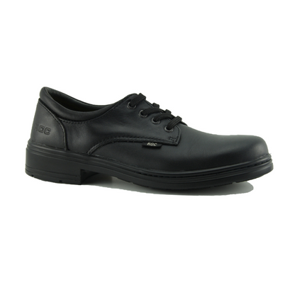Larrikin Black Junior School Shoes by Roc