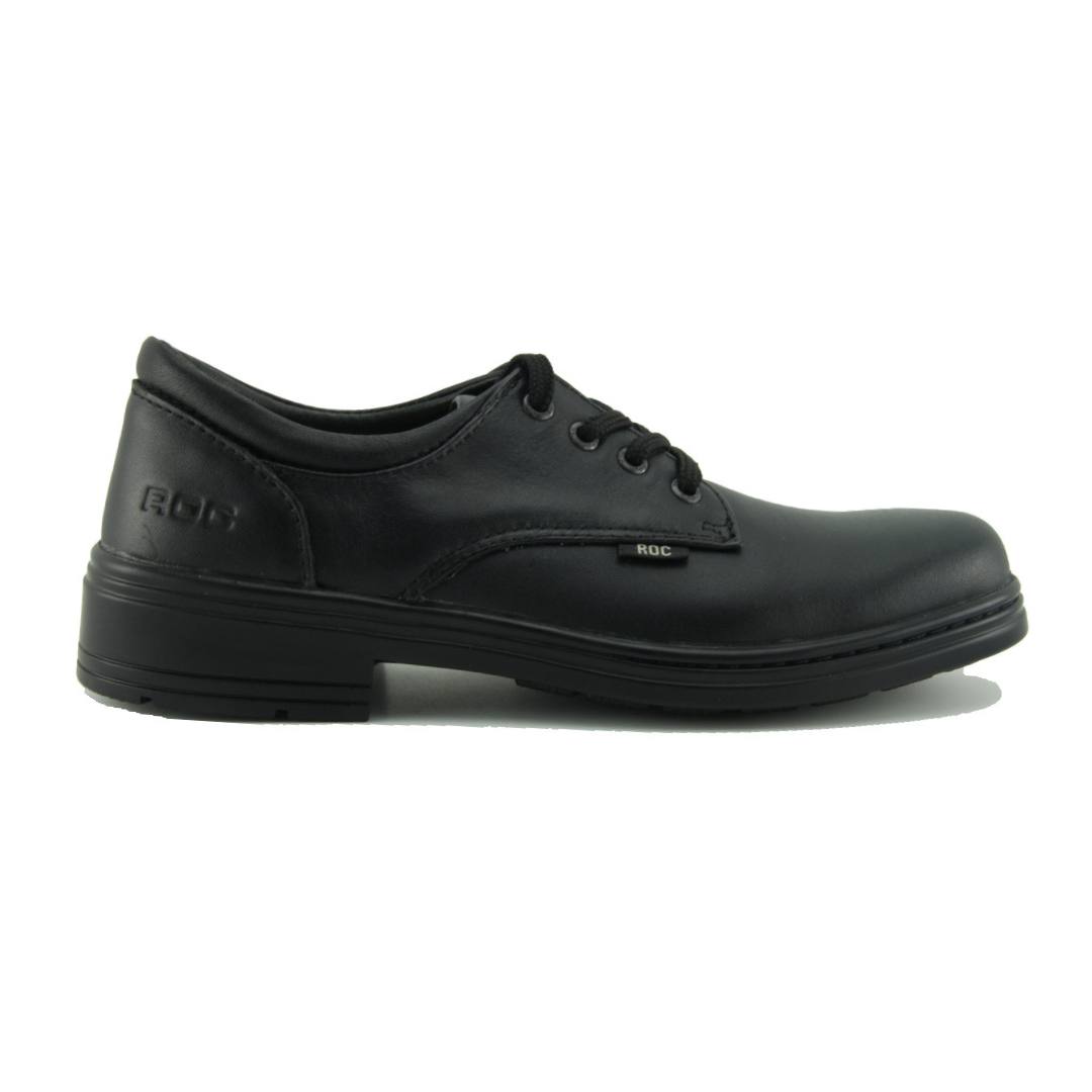 Larrikin Junior School Shoes in Black by Roc